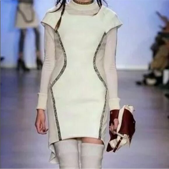 Rag and Bone Cream Sheath Dress with Pockets - Picture 8 of 16